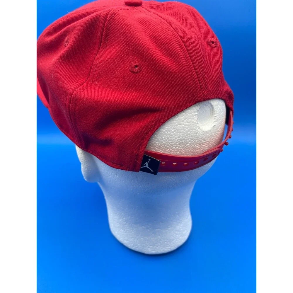 Air Jordan Hat Cap Snap Back Jumpman Logo Boys Youth 4/7 Red White Black